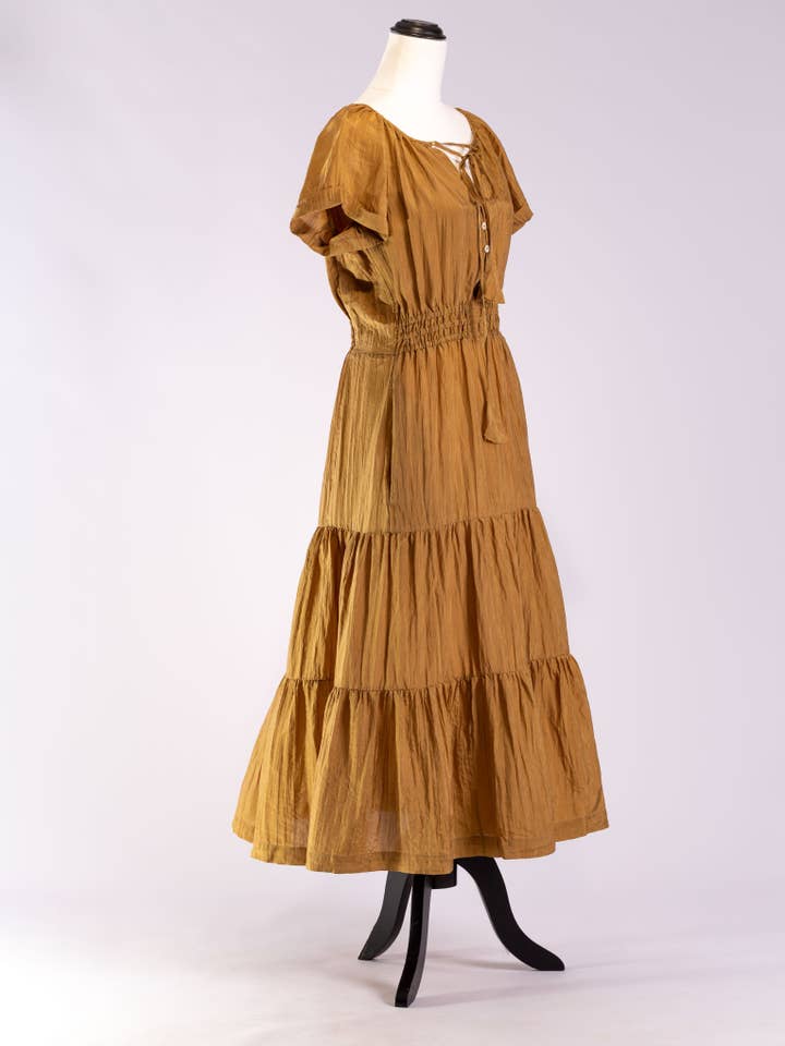 Amber pure silk dress for wholesale by TABOO FASHION