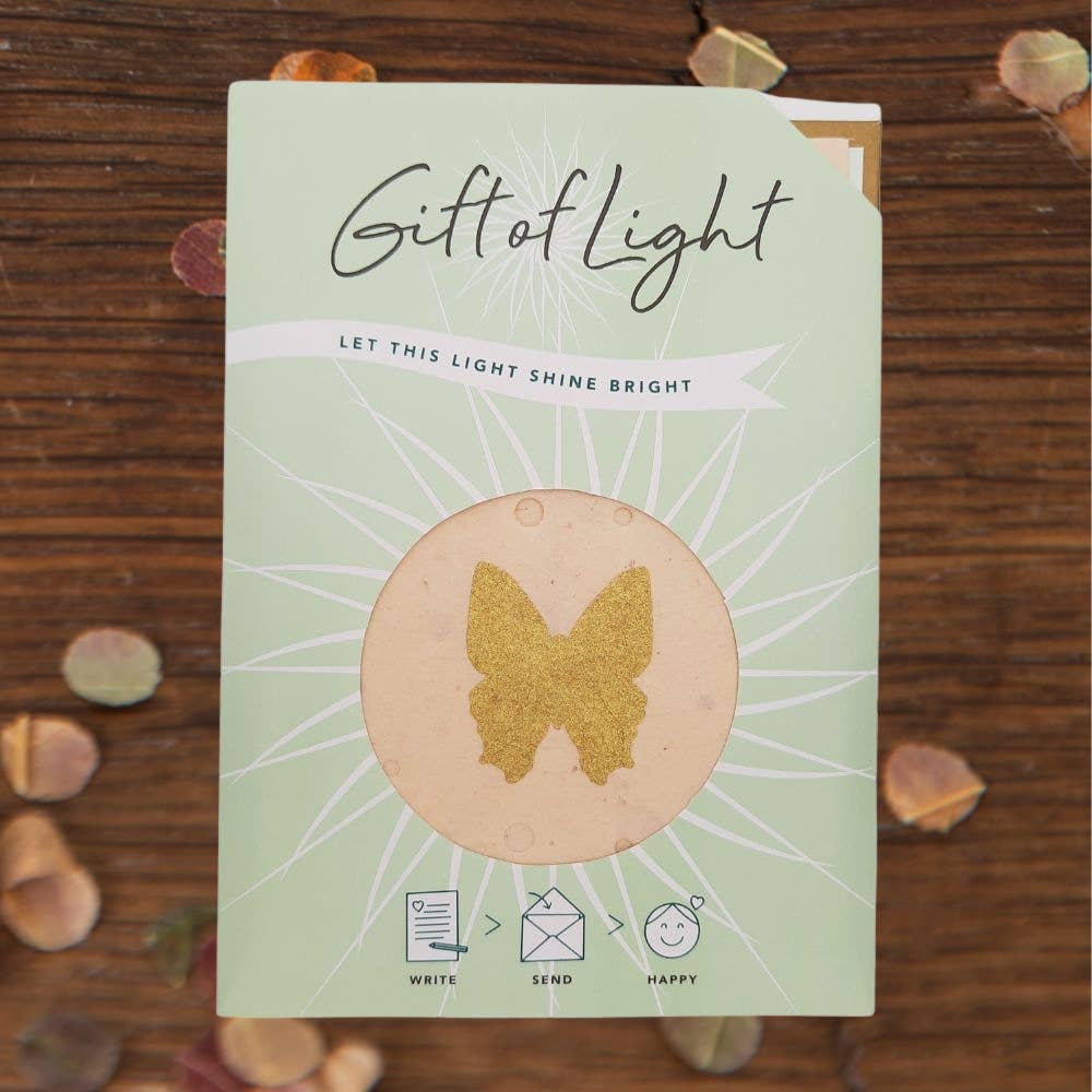 Koperberg - Wholesale Everyday Greeting Card - Gift of Light | letterbox gift | card, candle bag, envelope0