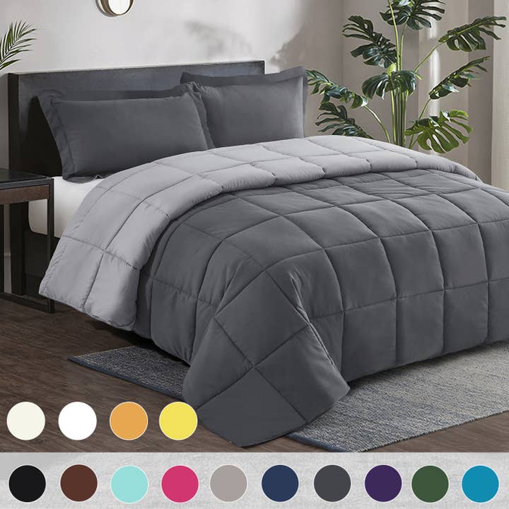 HIG - Wholesale Bedding Set - 3pc All Season Lightweight Down Alternative Comforter Set