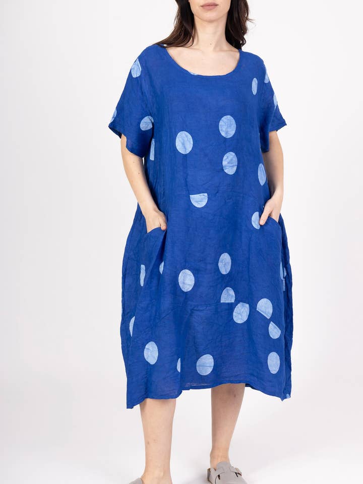 LINEN DRESS. 17600 SPRING SUMMER CLOTHING for wholesale by LINEN & COTTON HOUSE