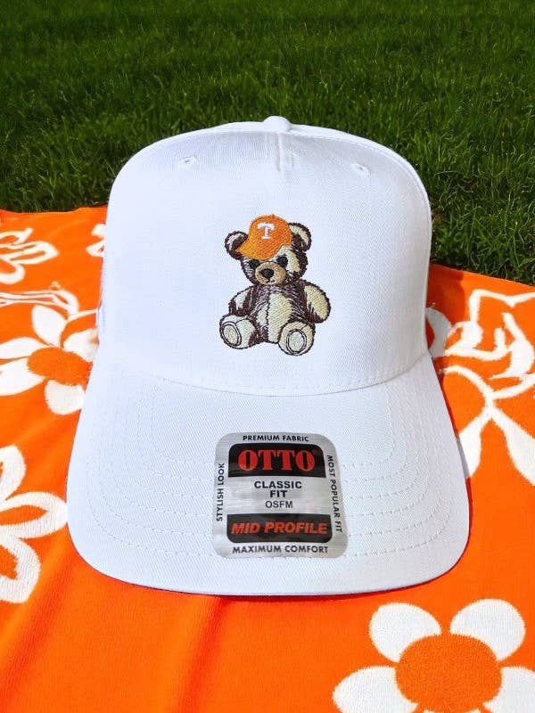 Vols Teddy White Embroidered Hat for wholesale by Nash Grey
