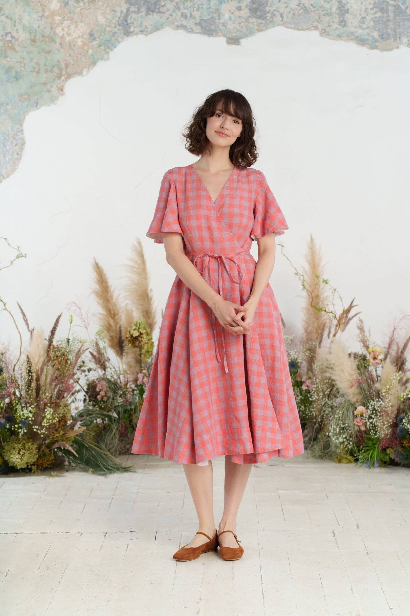 Son de Flor - Wholesale Jurk - Dames - Wikkeljurk met vlindermouwen33