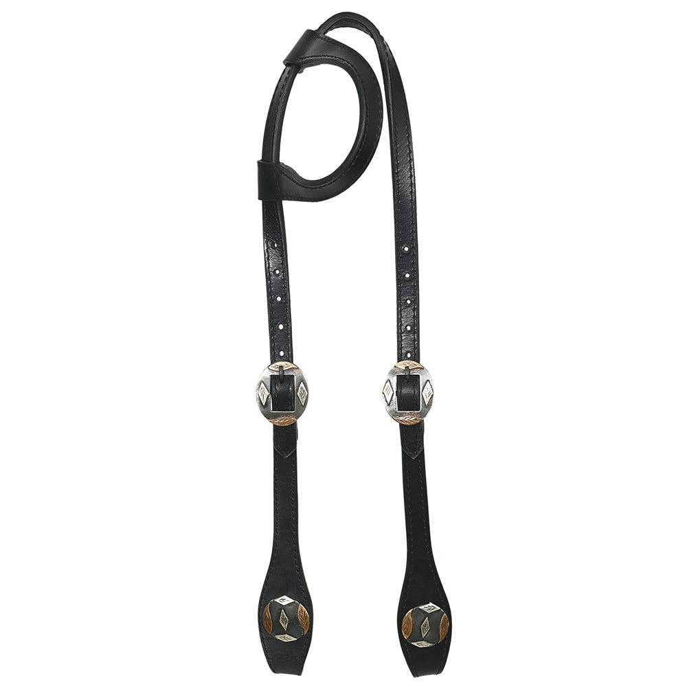 HILASON - Wholesale Horseback Riding Gear - Hilason Horse Genuine Leather One Ear Headstall Bridle GS Concho Black4