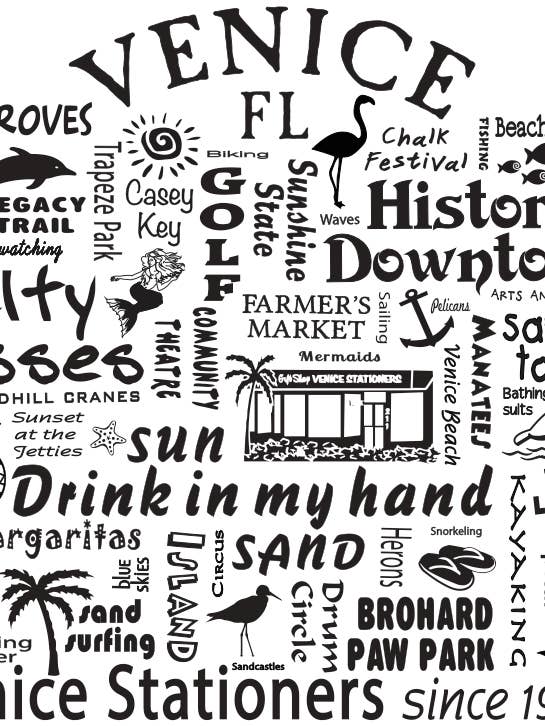 The Buffalo Works - Vente Sweat à capuche – femme - Sweat-shirt Venice Stationers Custom Destination pour femmes5