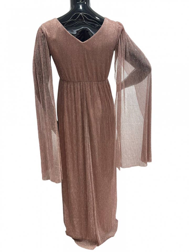 Eva & Lola - Epsilonn - Wholesale Dress - Women's - HM2476QS - Plus Size V Neck Long Dress3