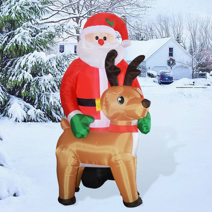 24 Outdoor Christmas Jingle Bell Ornaments, Giant Blow up Christmas  Inflatable Ball Ornaments for Holiday Yard Lawn Porch Garden Decor 
