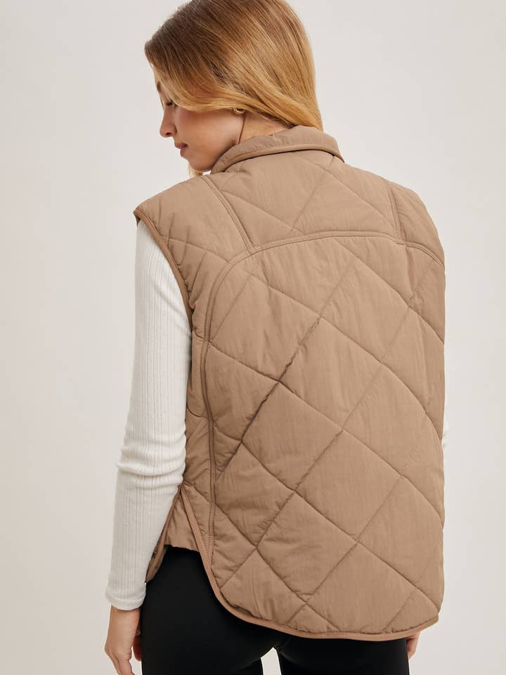 Bluivy - Vendita all'ingrosso Gilè imbottito - Donna - GILET IMBOTTITO TRAPUNTATO CON TASCHE18