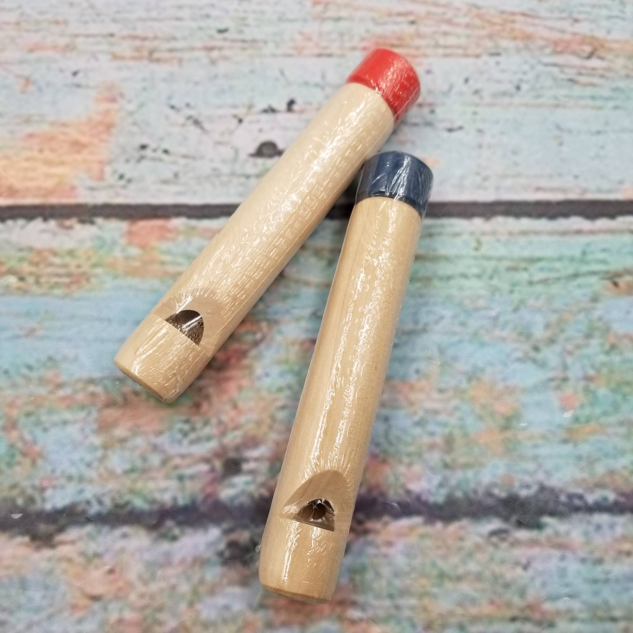 MIAS SHOP - Wholesale Classic Toy - Kids - Wooden Colored Short Flute Whistle Toy4