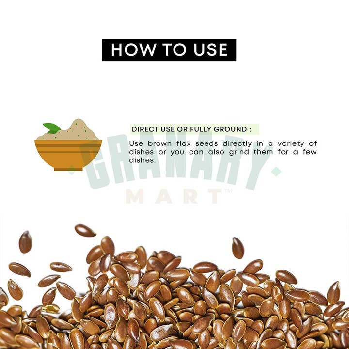 Granary Mart - Wholesale Plant Seeds - NATURAL WHOLE BROWN FLAX SEEDS3