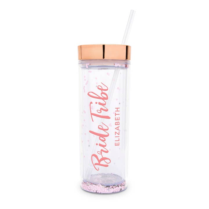 Weddingstar Inc. – wholesale Insulated mug/tumbler – 17 oz. Insulated Plastic Drink Tumbler - Bride Tribe19