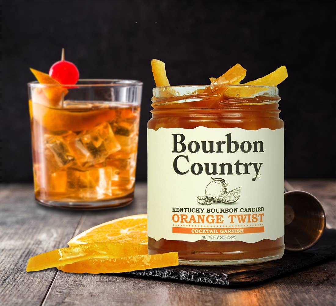 Bourbon Country Products – wholesale Cocktailmix/-sockerlag – Bourbon Country Kentucky Bourbon Kanderad Apelsinskal Twist1