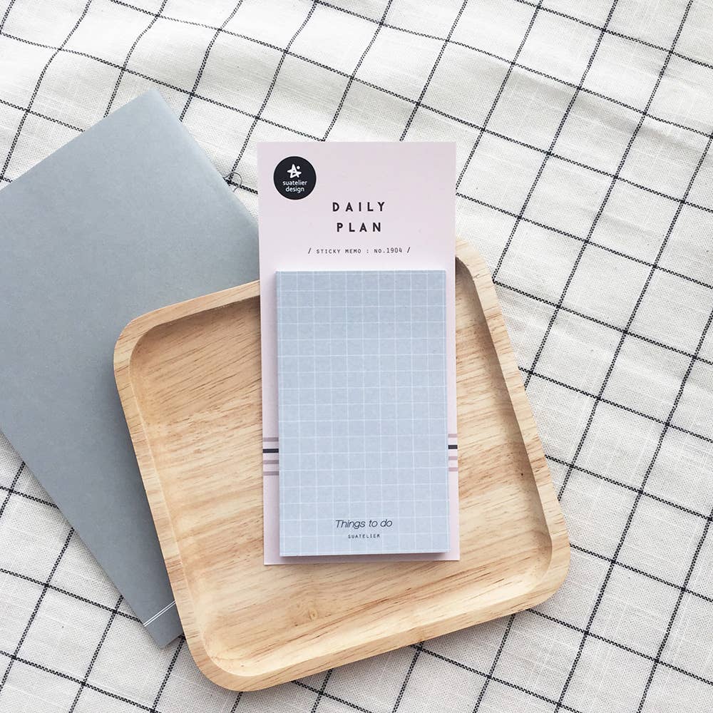 Suatelier Sticky Memo Pad - Daily Plan 04