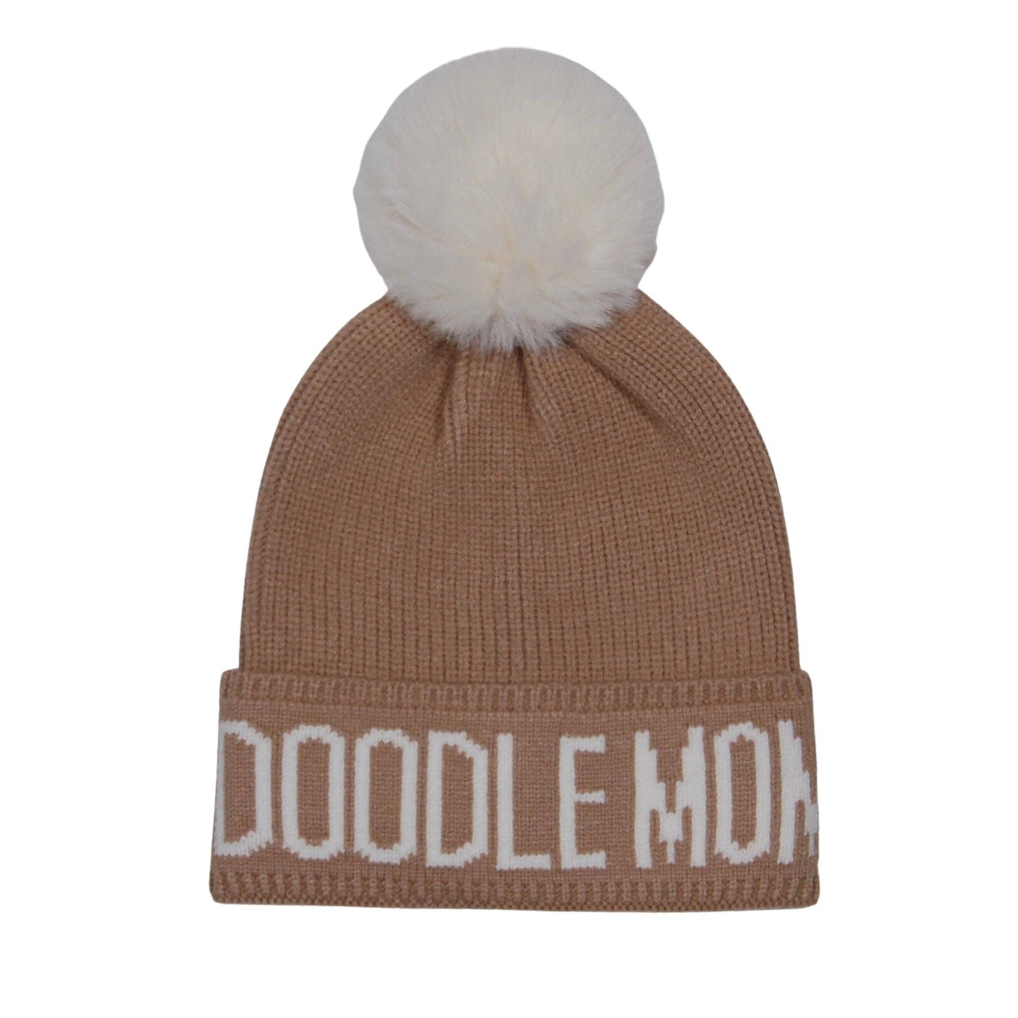 HATPHILE - Wholesale Beanie - Women's - HatPhile Doodle Mom PomPom Knit Beanie – Cozy Toque Stocking for Doodle Lovers0