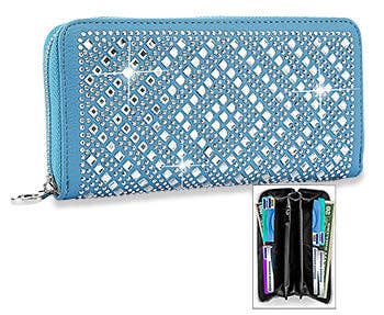 Handbag Express – wholesale Wallet – Women's – Unique Rhinestone Design Accordion Wallet14