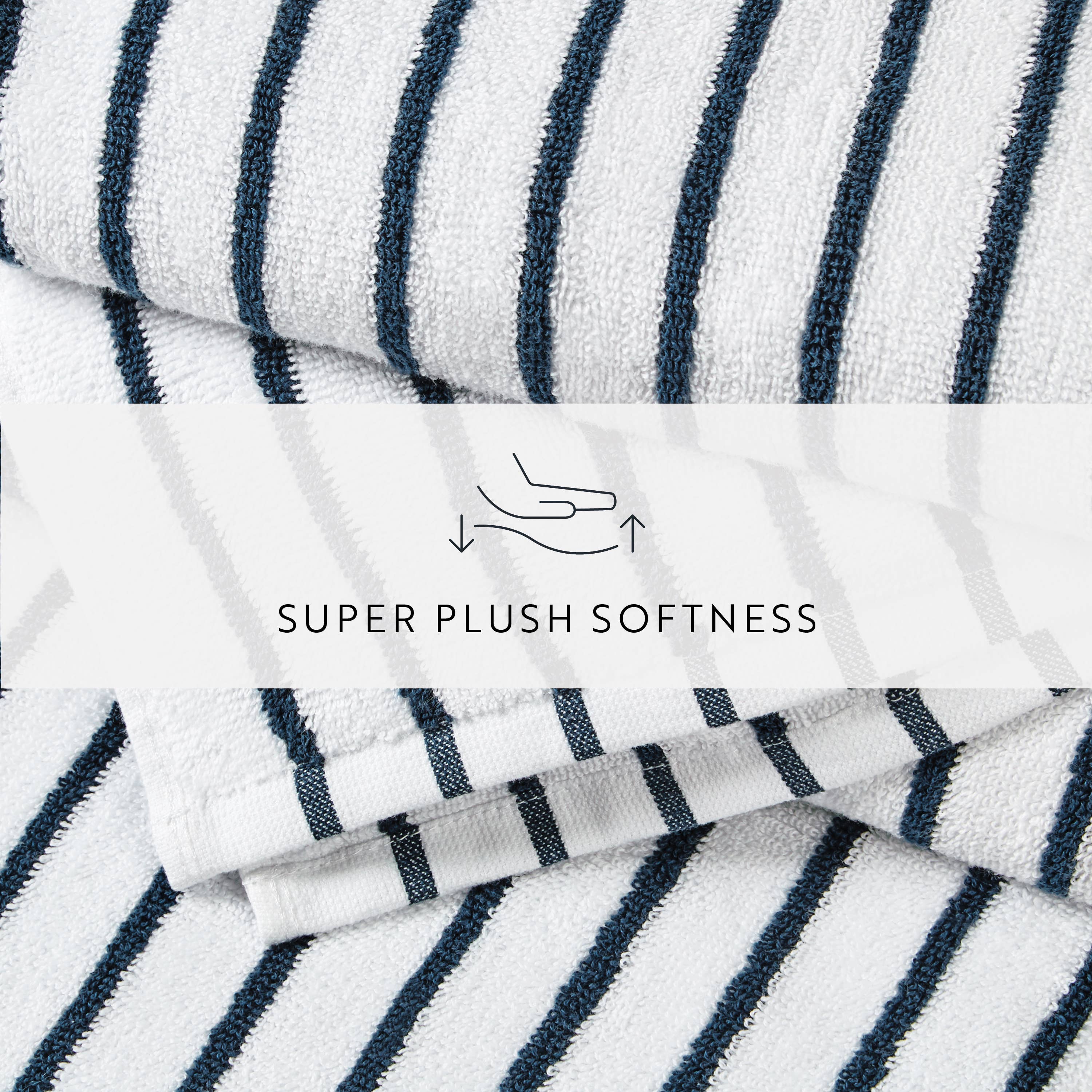 ienjoy Home - Wholesale Beach Towel - Cabana Stripe Beach Pool Towel 4pk - 100% Ring Spun Cotton8