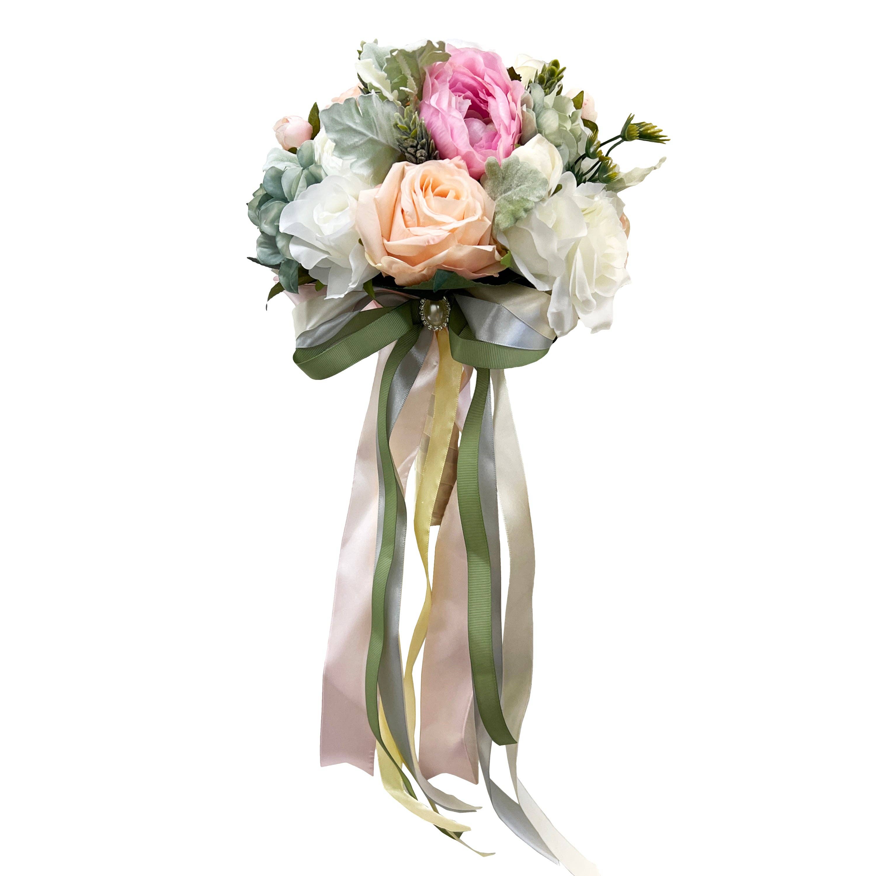 Sun Decorer - Wholesale Artificial Flowers - Artificial Rose Wedding Bouquet for Brides and Bridesmaids0