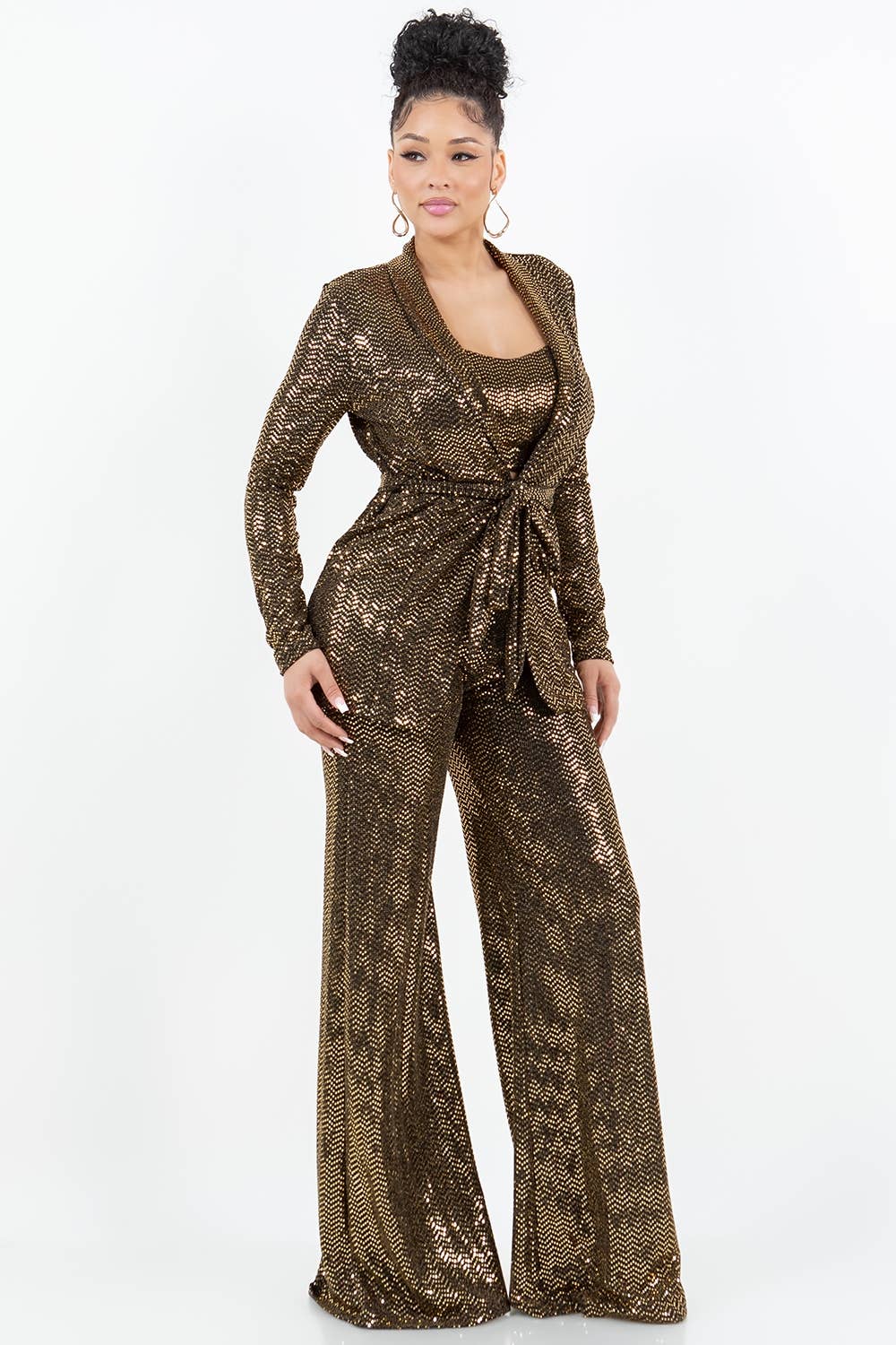 Uptown Apparel - Vente Ensemble haut et pantalon (PAS d'intérieur) - Femme - ENSEMBLE HAUT ET PANTALON DE VACANCES T6611-B11224 (ENSEMBLE JK7835)4