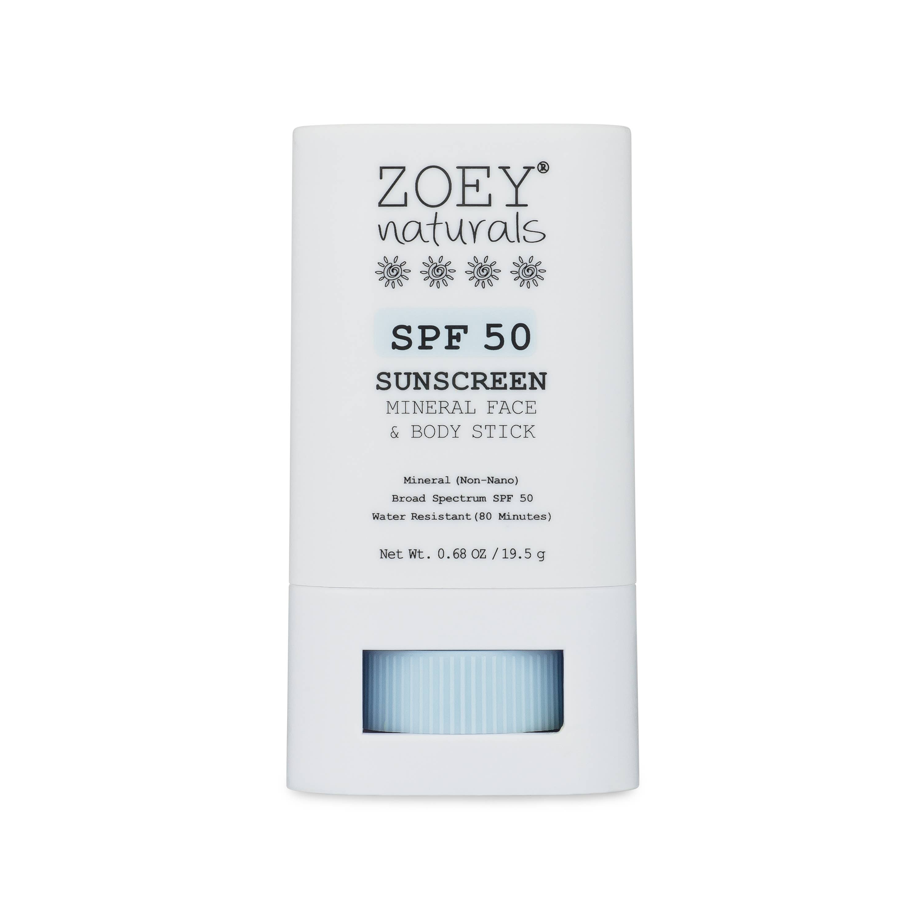 Zoey Naturals - Wholesale Sunscreen - Fragrance-Free SPF 50 Mineral Sunscreen Stick