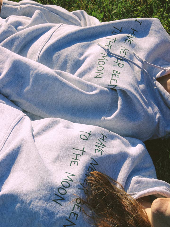 Faded Moon - Wholesale Hoodie - Women's - Never Been to the Moon Hoodie- Ash Grey