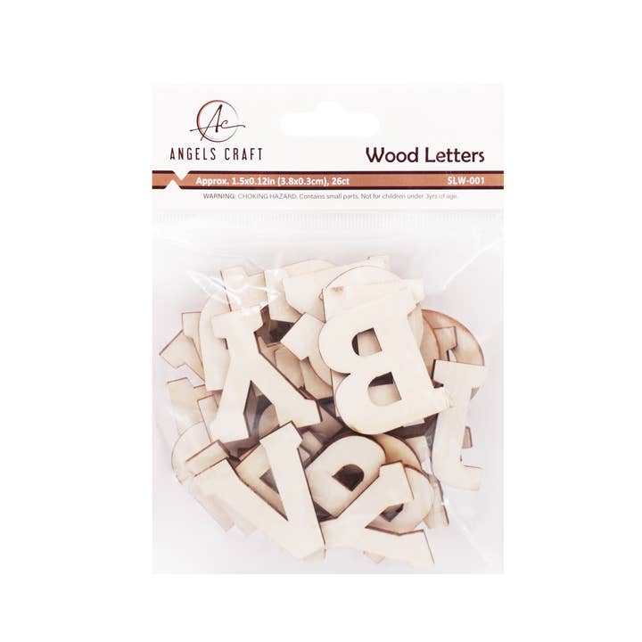 Angels Craft - Vendita all'ingrosso Attrezzature per lavoretti e fai da te - Lettere dell'alfabeto in legno2