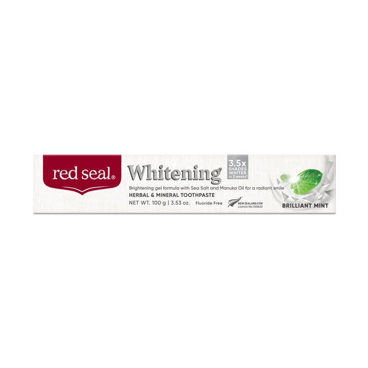 Natures Basket - Wholesale Toothpaste - Red Seal Whitening Brilliant Mint Toothpaste 100g