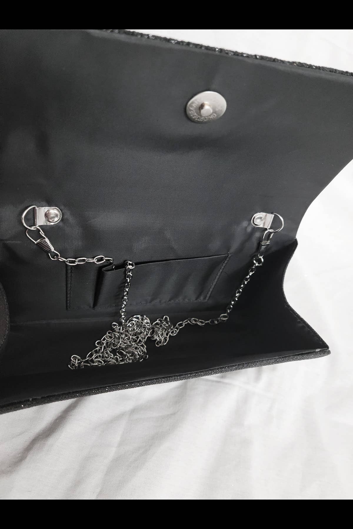 Chicas - Wholesale Clutch Bag - Women's - Sparkling evening bag with adjustable chain FB72687