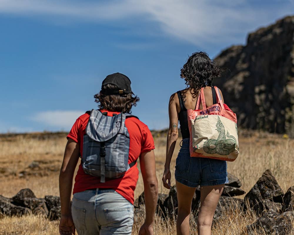 TORRAIN Recycled Bags - Wholesale Tote Bag - Women's - Sustainable Barrel Tote Bag5
