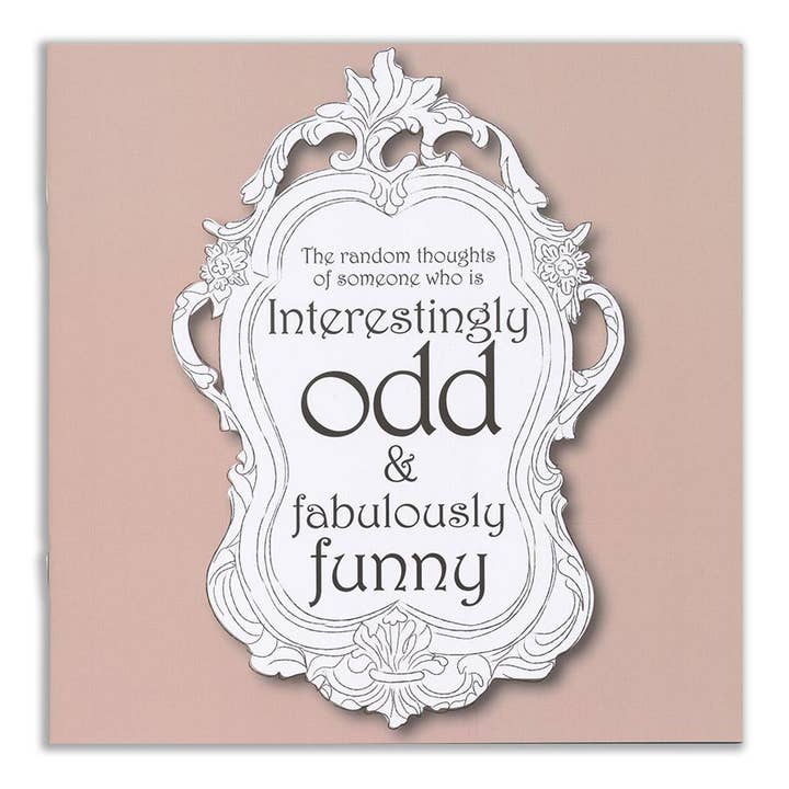 Interestingly Odd & Fabulously Funny - Notebook & Pin Badge for wholesale by Two Little Boys