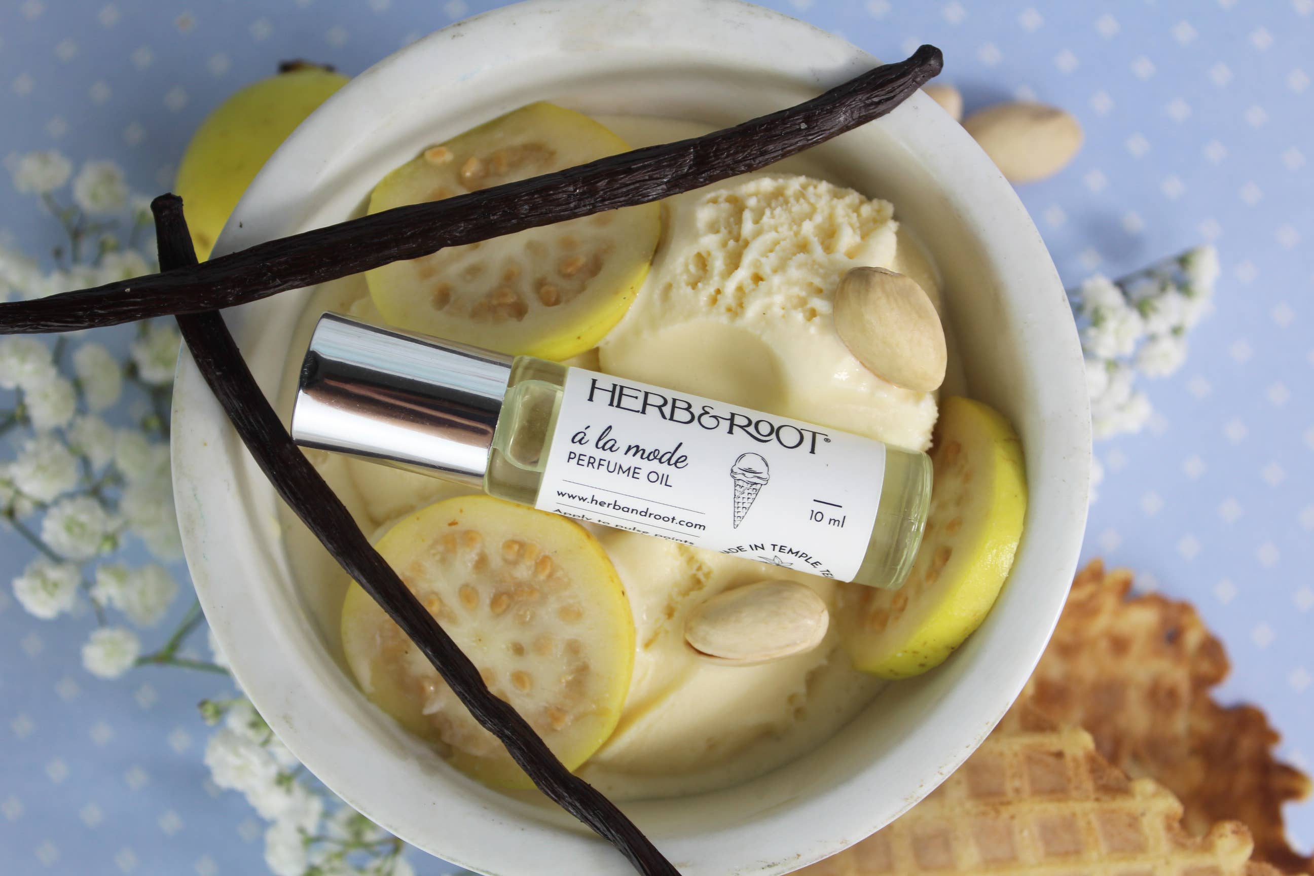 Herb & Root - Wholesale Roll-On Fragrance - A La Mode Perfume Oil- Pistachio, Sea Salt, Vanilla1