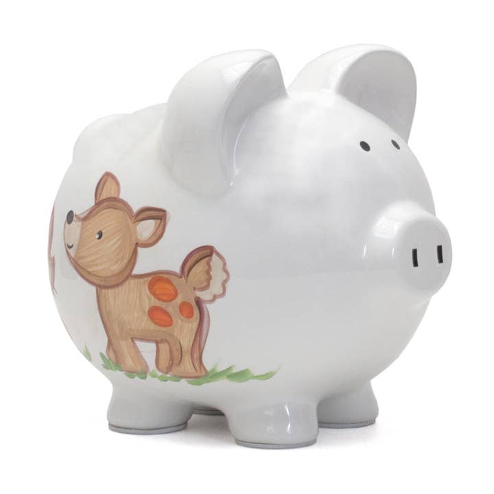 Woodland Piggy Bank for wholesale by Child To Cherish®