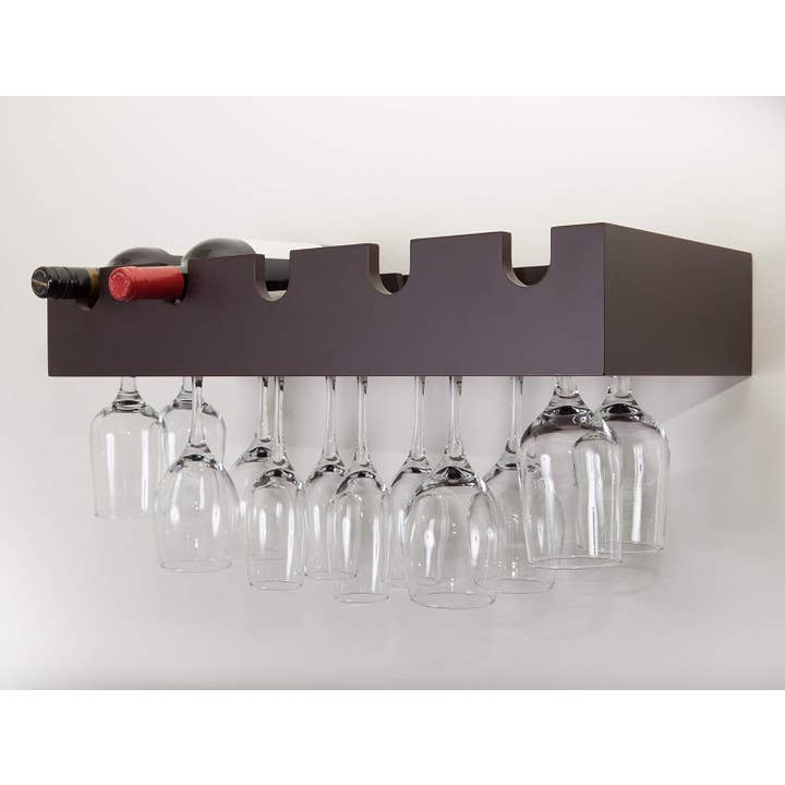 Kiera Grace Ellington Wine & Glass Floating Shelves for wholesale by Kiera Grace