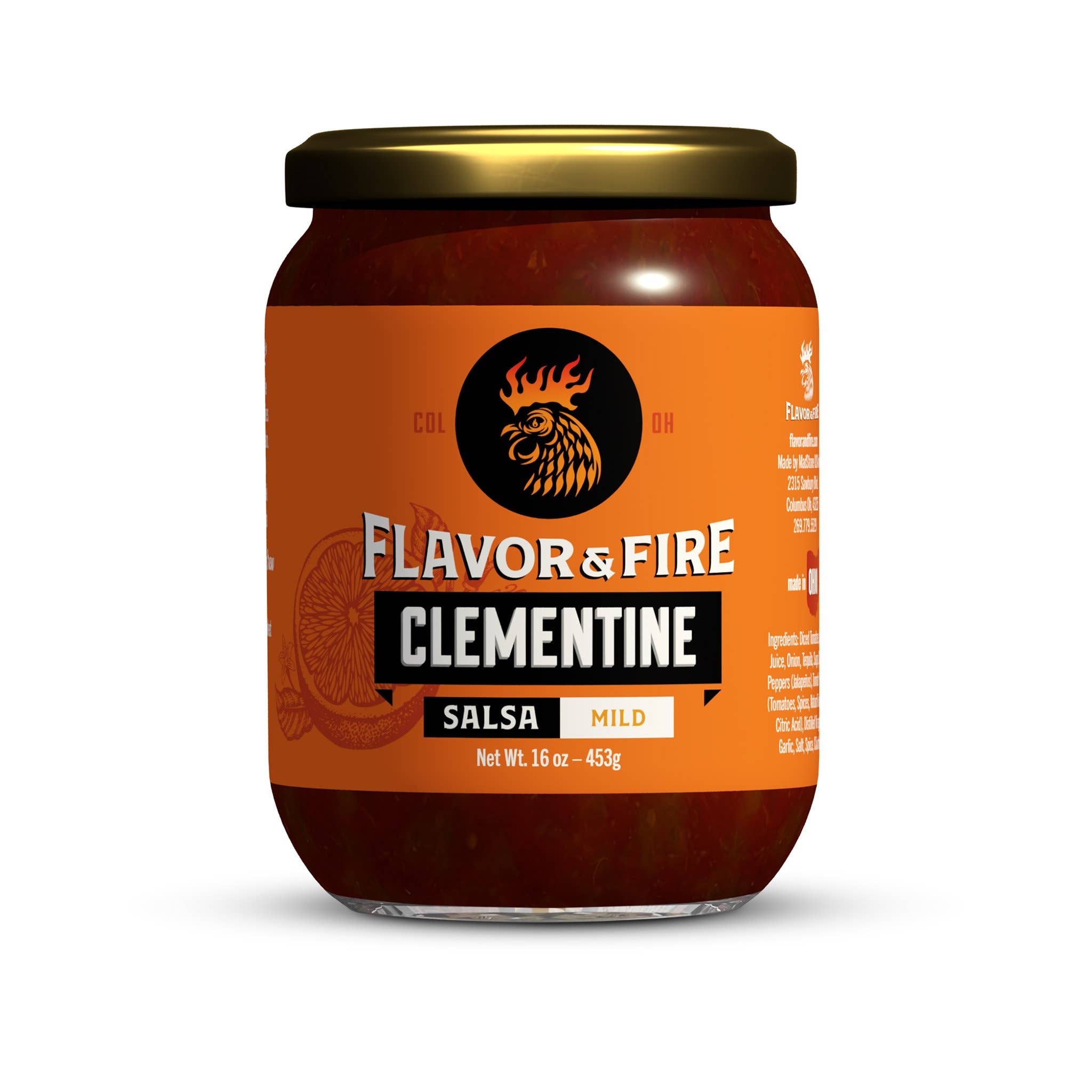 Flavor & Fire - Madstone - Clamlube Brand Hot Sauce - Wholesale Salsa - Clementine Salsa