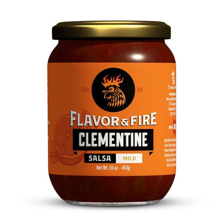 Clementine Salsa for wholesale by Flavor & Fire - Madstone - Clamlube Brand Hot Sauce