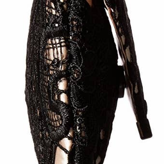 Riley Lace Envelope Clutch (Black/Champagne) for wholesale by Jessica McClintock