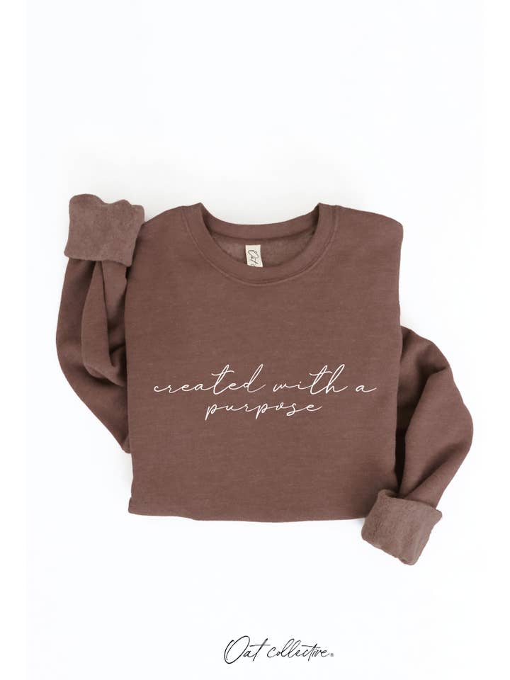 OAT COLLECTIVE - Wholesale Graphic Sweatshirt - Women's - CREATED WITH A PURPOSE Graphic Sweatshirt14