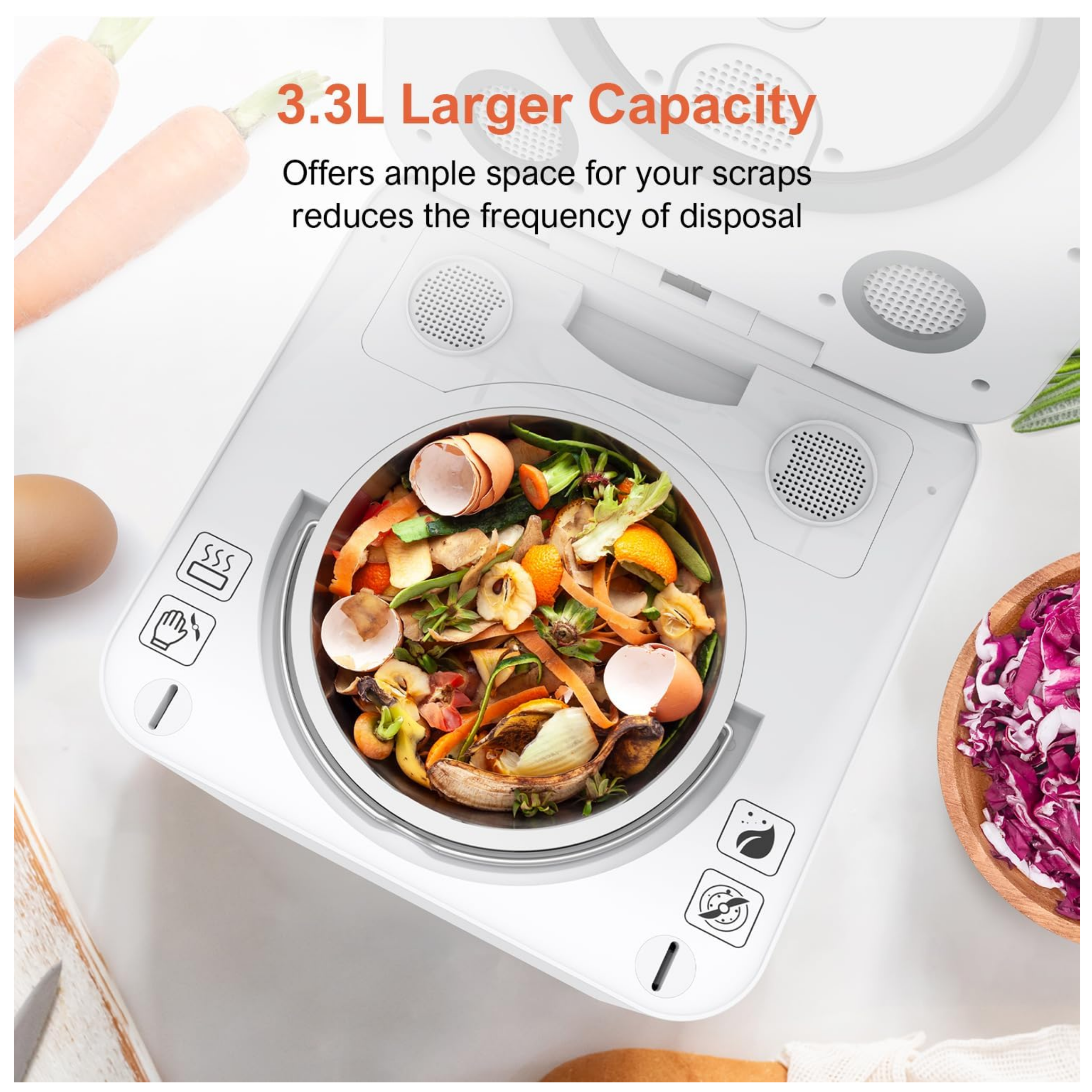 Lumbee Trade - Wholesale Kitchen appliance - Auto Clean Electric Kitchen Food Waster Composter5