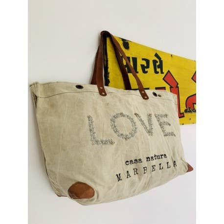 Casa Natura Design SL - Wholesale Beach Bag - Large Rectangular Bag Zipper Leather Handle -PRESTON SKYLAR8