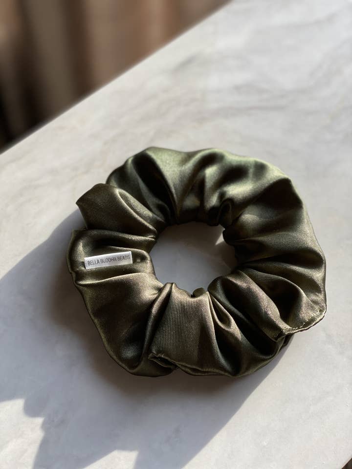 Dark Green Satin for wholesale by BELLA BUDDHA BEADS