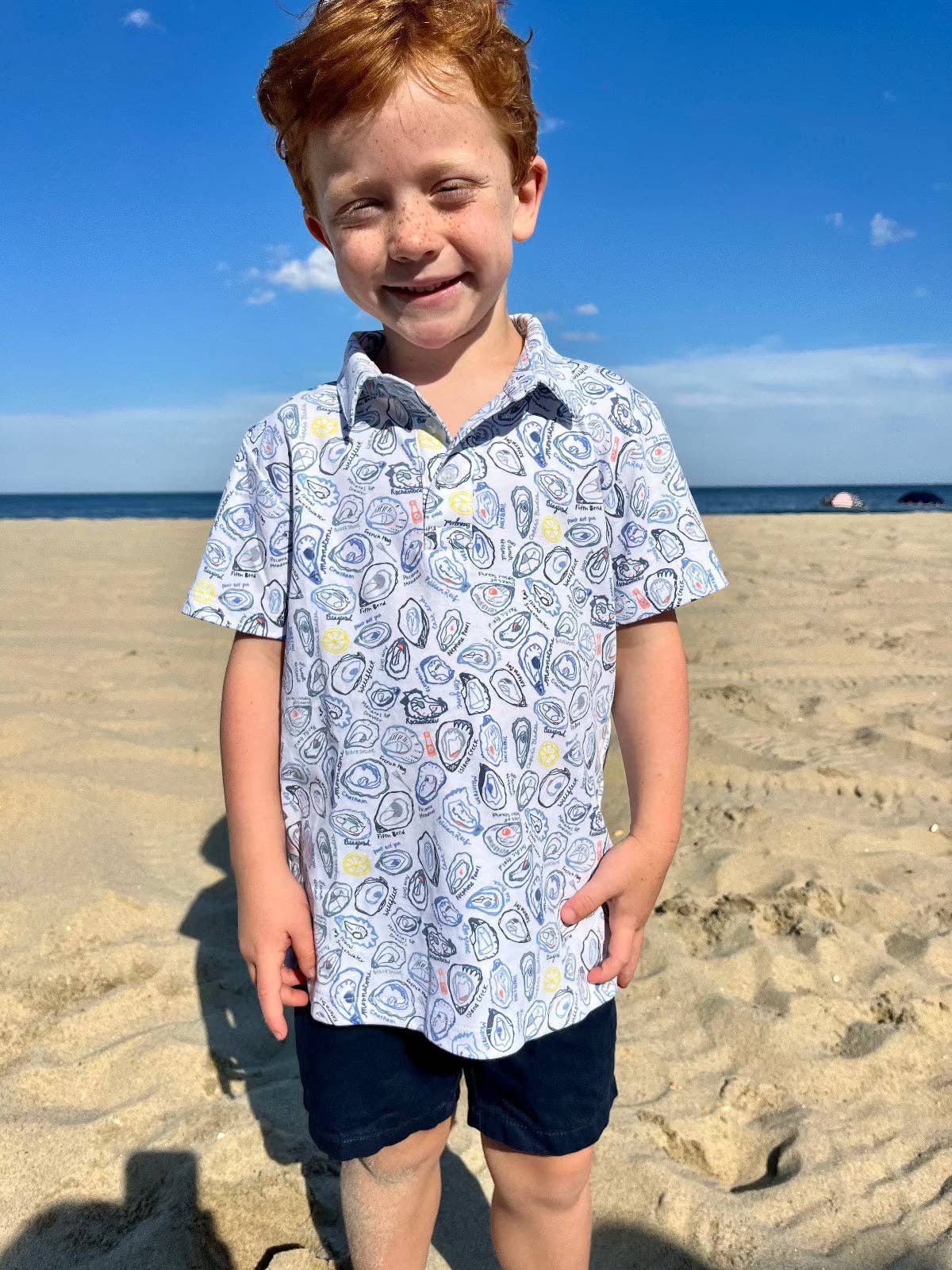 Oysters Boy's Polo Shirt for wholesale on Faire3
