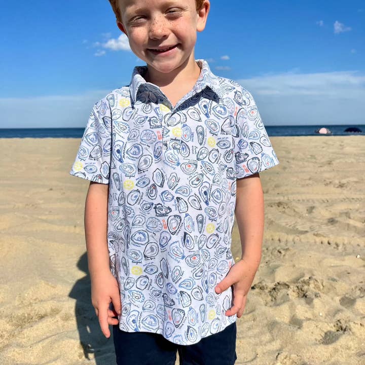 Oysters Boy's Polo Shirt for wholesale on Faire3