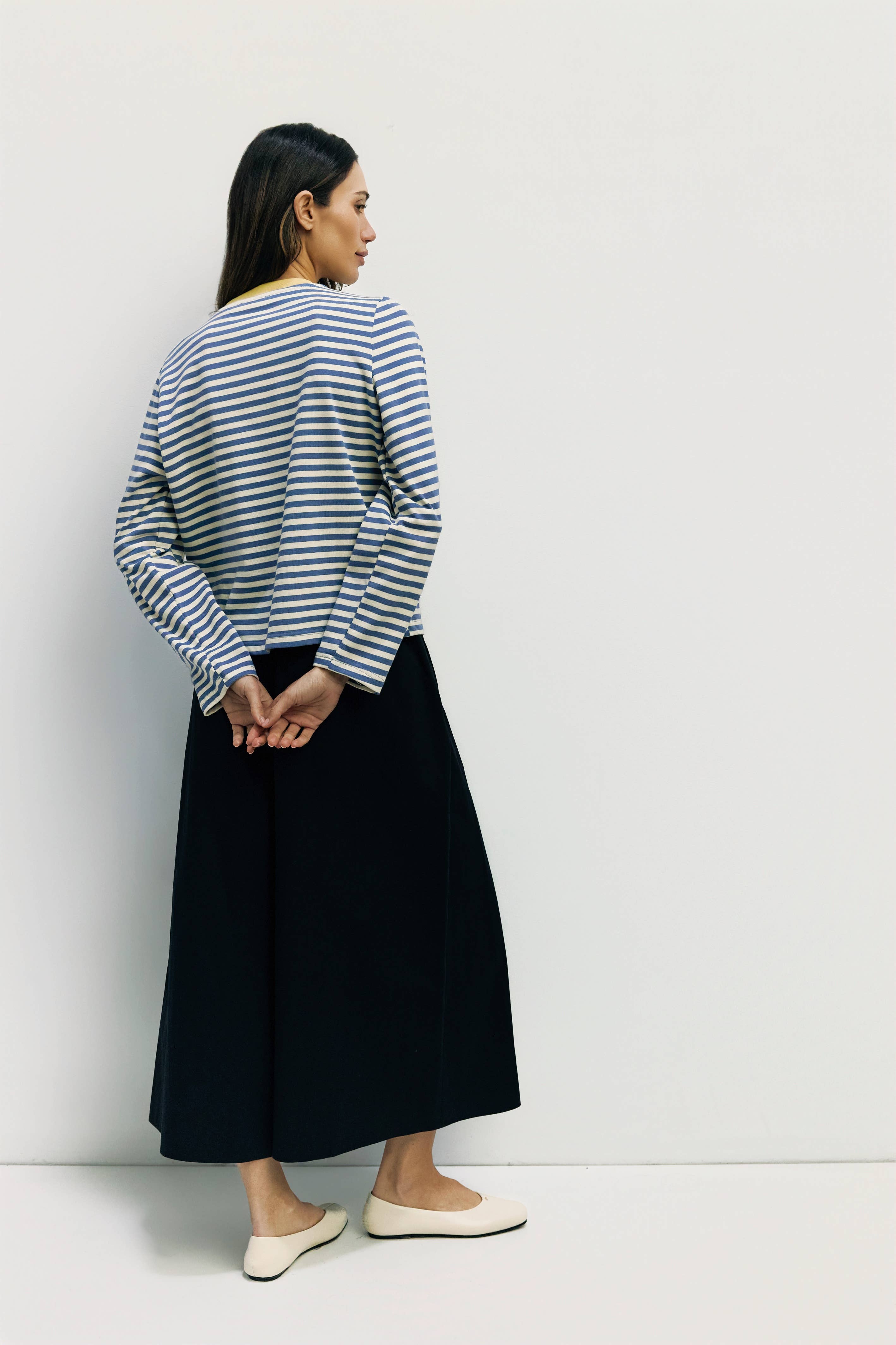 MOD REF - Wholesale T-Shirt - Women's - The Kathleen Top | Women's Striped Long Sleeve T-Shirt

24