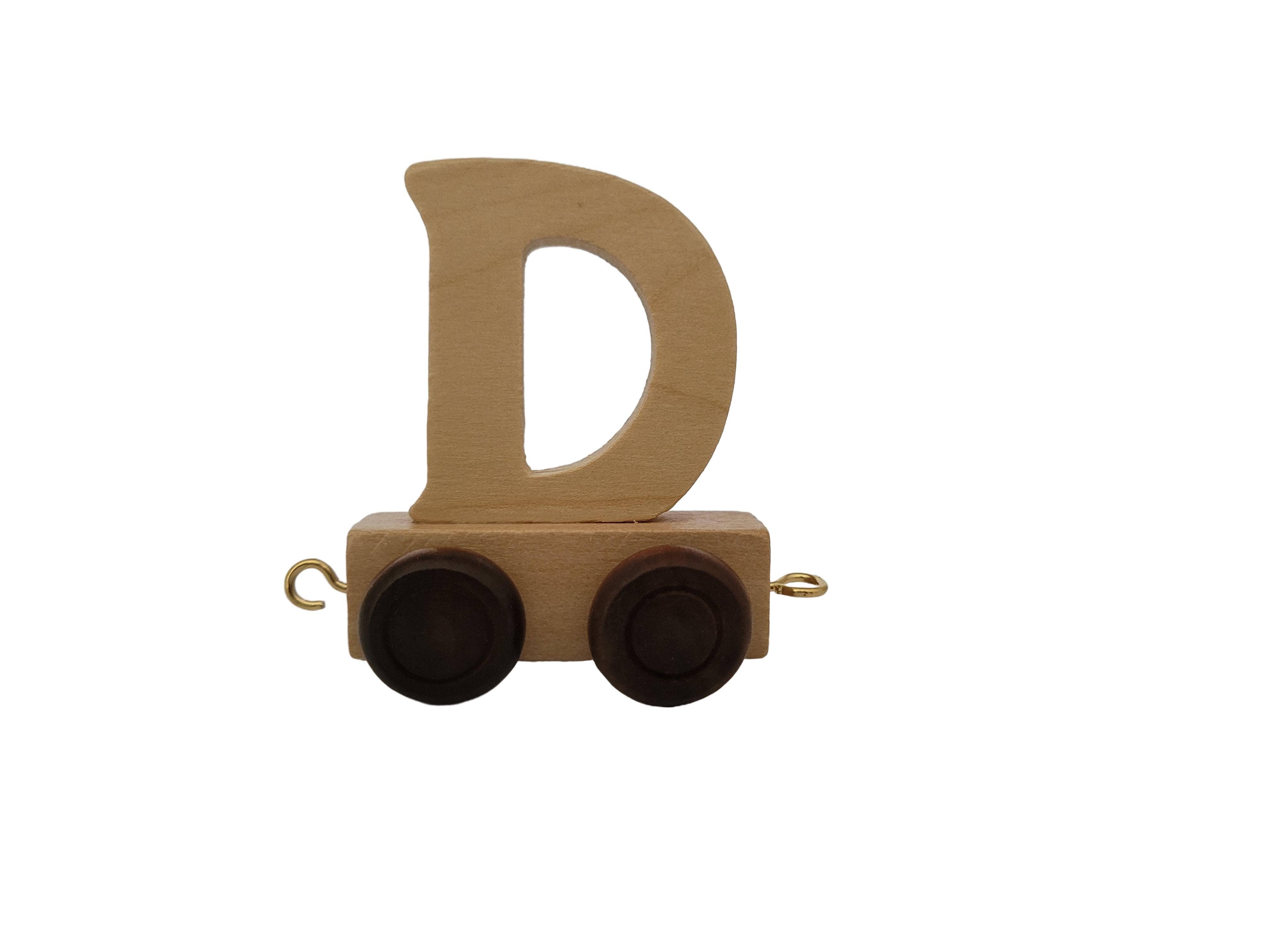 Ryan Town Toys & Gifts - Vente Jouet en bois – enfant - Lettres en bois A-Z - Train de prénom pour enfants (naturel)2