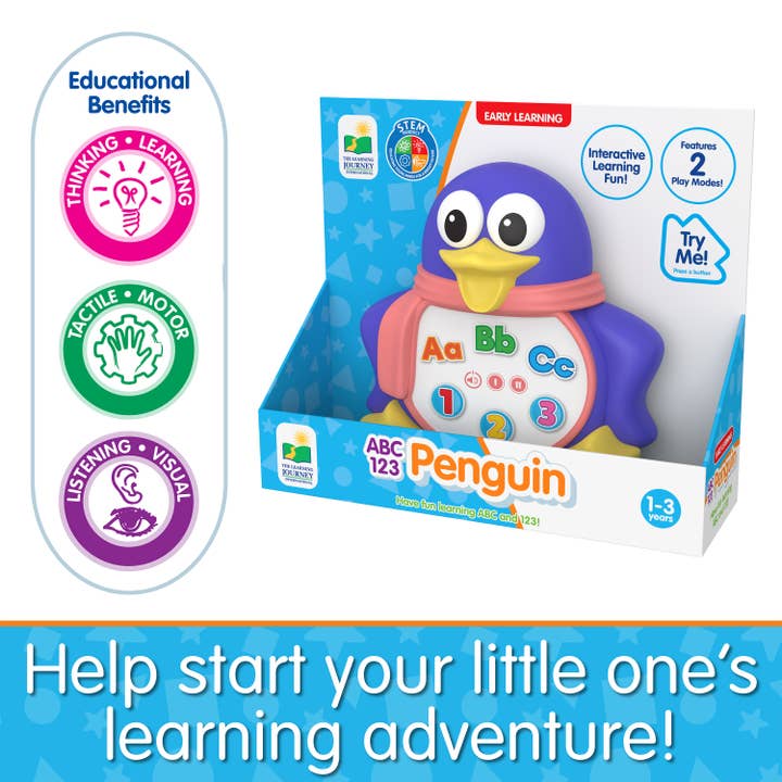 The Learning Journey - Wholesale Toy Set - Kids - ABC & 123 Penguin - Early Learning Animals