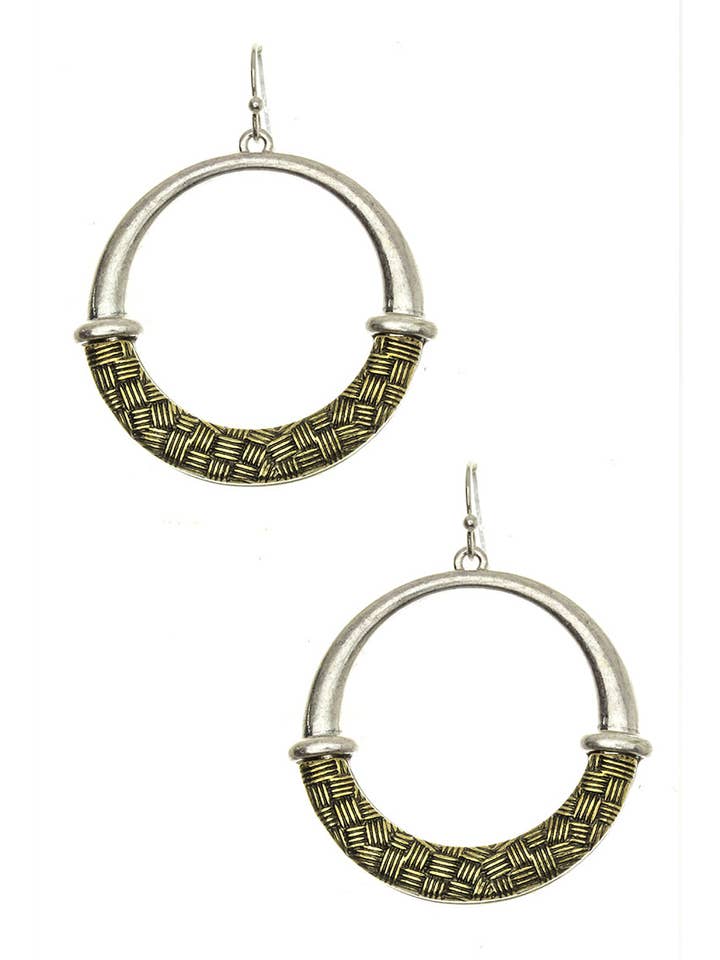 Textured Hoop Earrings for wholesale by Artini Accessories