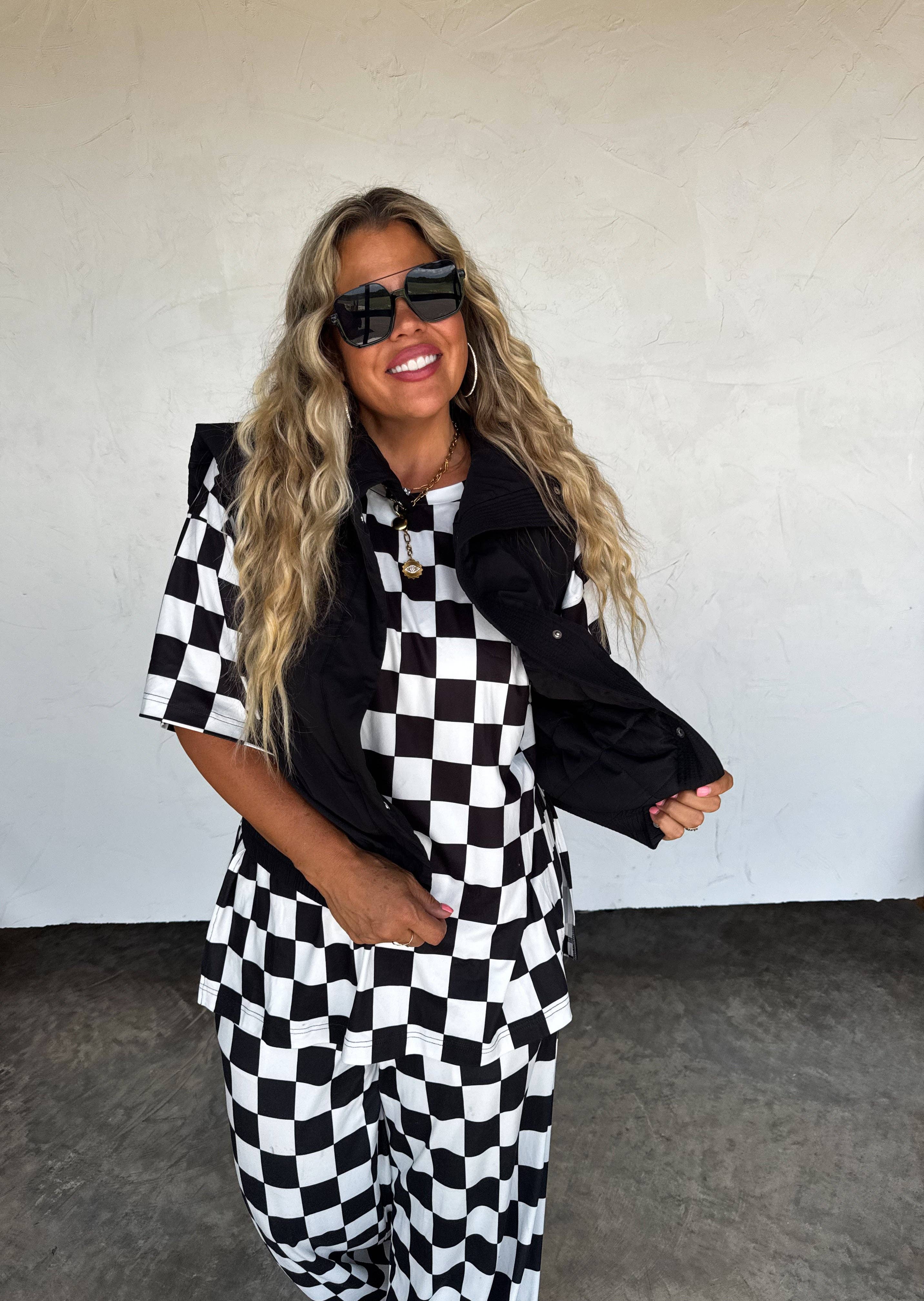 BLAKELEY - Wholesale Tunic - Women's - CHECK BABE SIDE SLIT TOP20