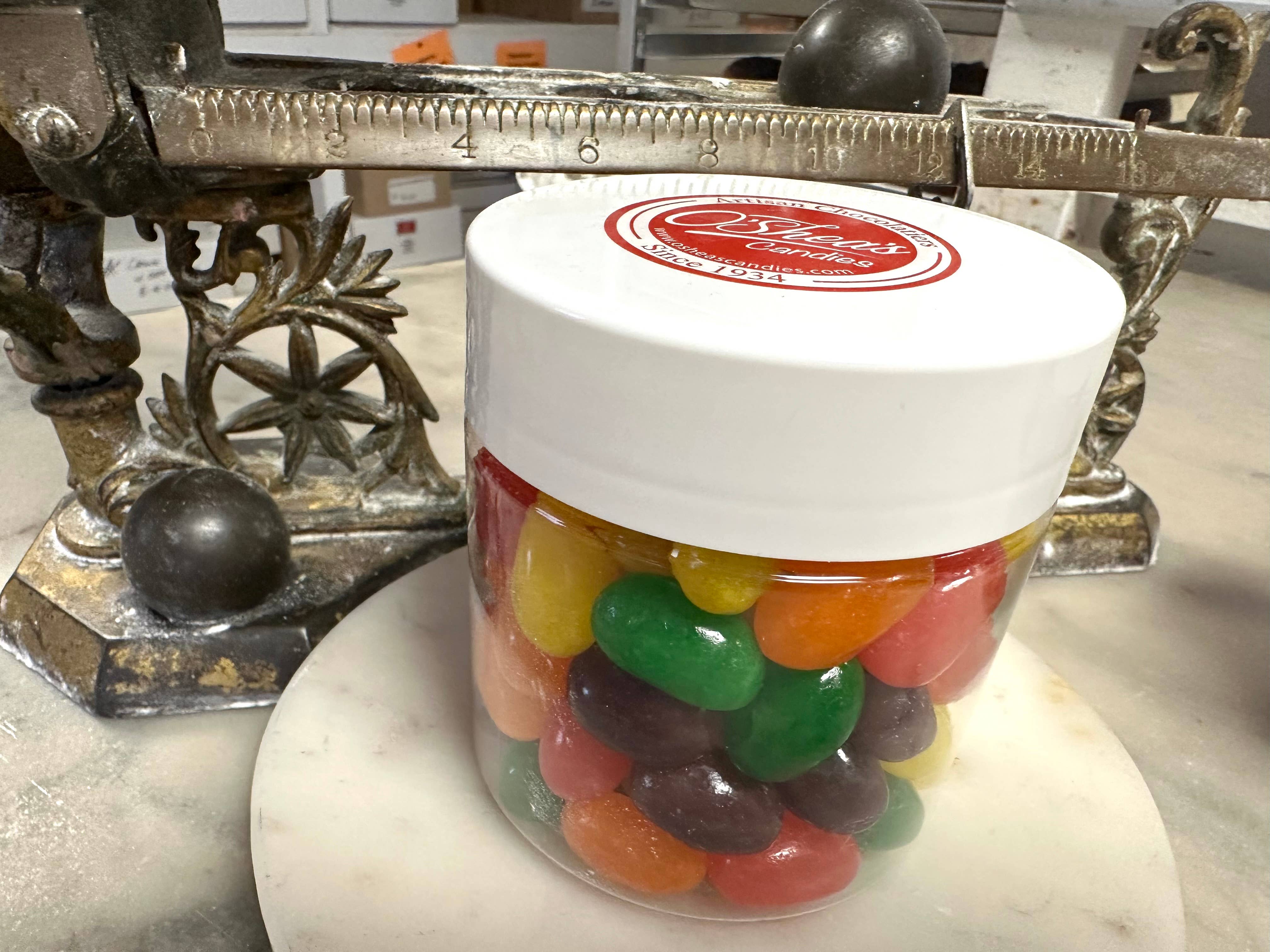 O'Shea's Candies Sweet Shop - Wholesale Gummy - Gourmet Old Fashioned Jumbo Fruit Jelly Beans w/Jar 16OZ2