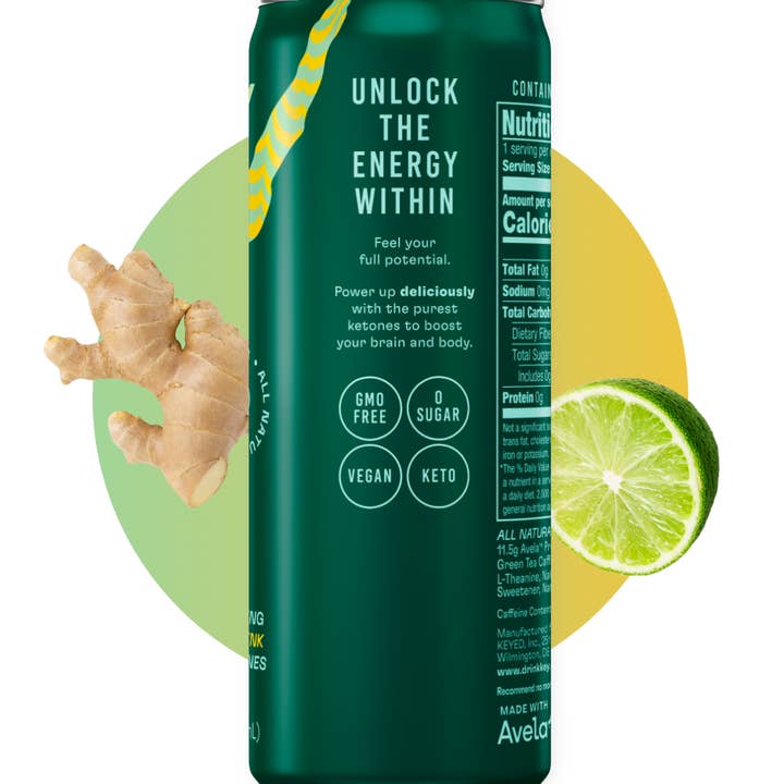 KEY - Wholesale Sports/Energy Drink - GINGER LIME