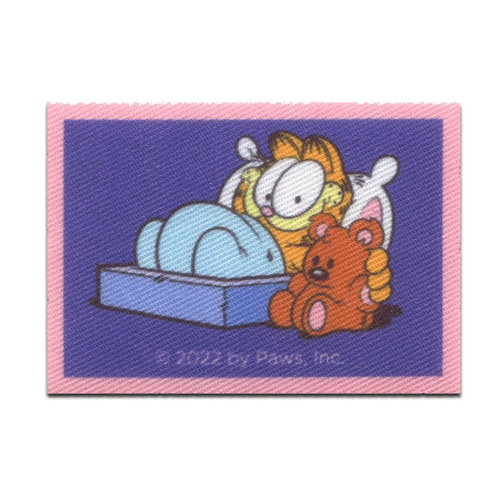 Patch/Iron-On - Garfield Bed Comic Cat Printed for wholesale by Catch the Patch