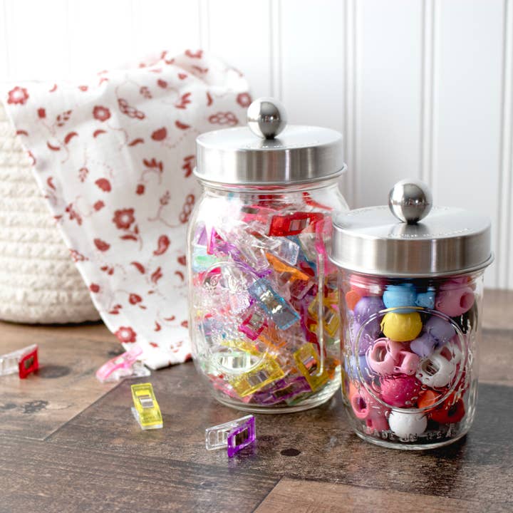 Mason Jar Lifestyle - Wholesale Canister - Apothecary Style Stainless Steel Lids for Mason Jars