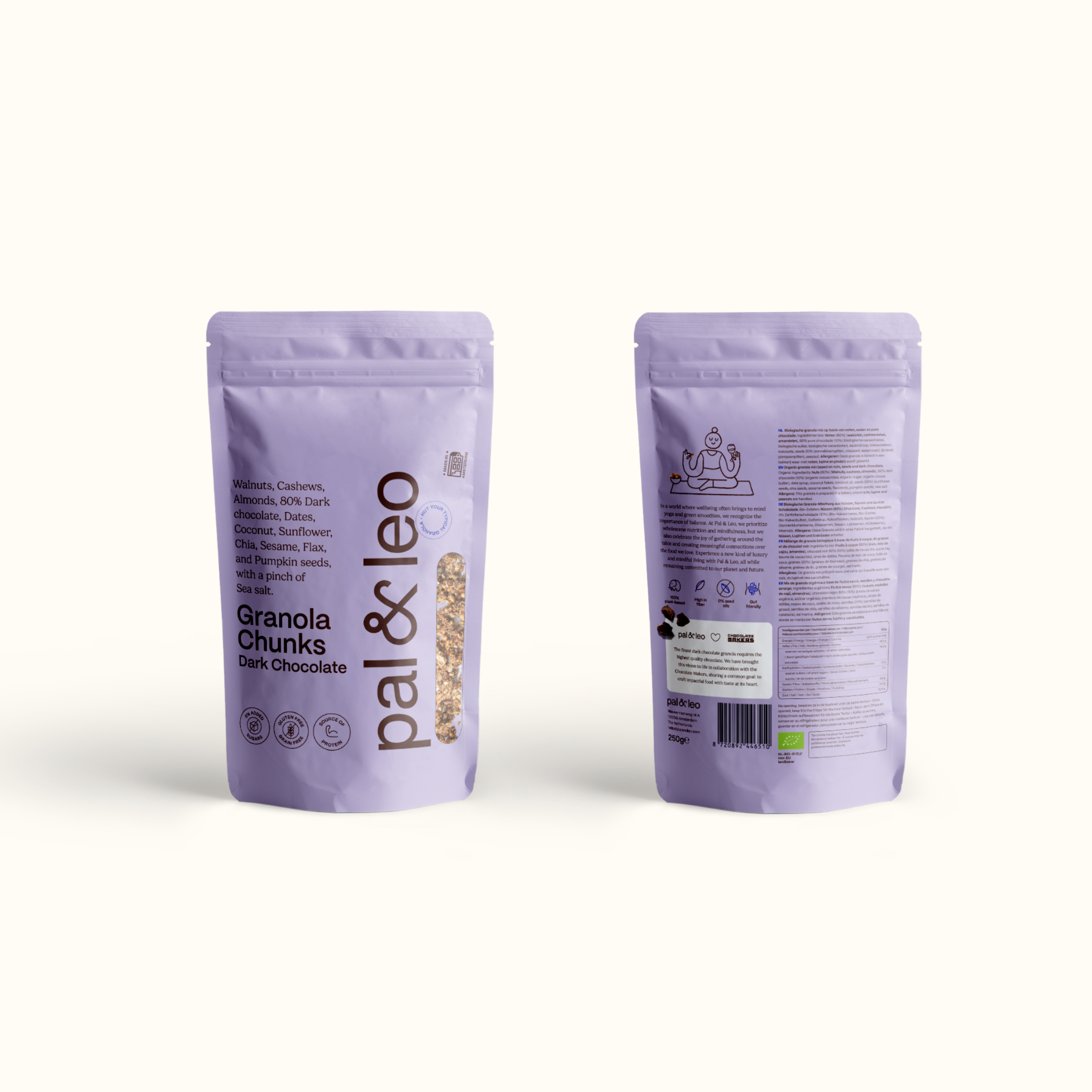 Pal & Leo - Wholesale Granola - Granola Chunks - Dark Chocolate10